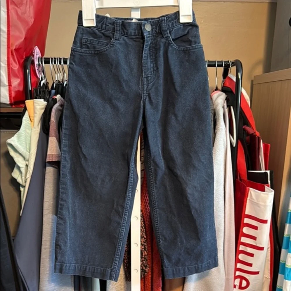 Vineyard Vines Corduroy Boot Cut Wide Leg Pants Boys Sz 5 Navy Blue
